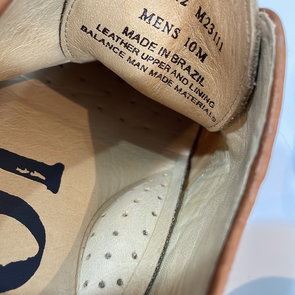 1901 Leather Oxford Loafers Size 10 M Brown And Tan Cushioned Soft Sole EUC - Picture 7 of 11